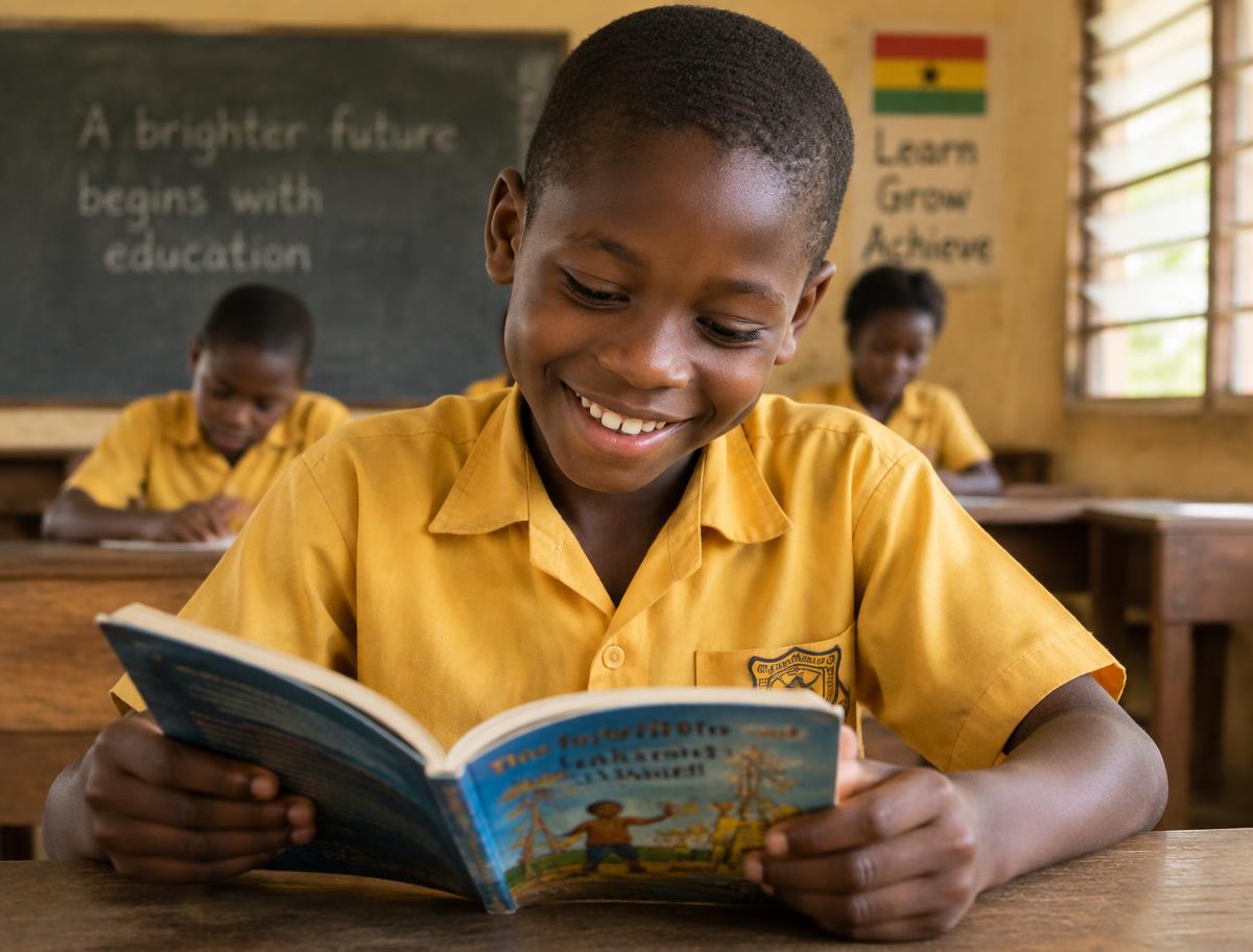 Kwesi learns to read